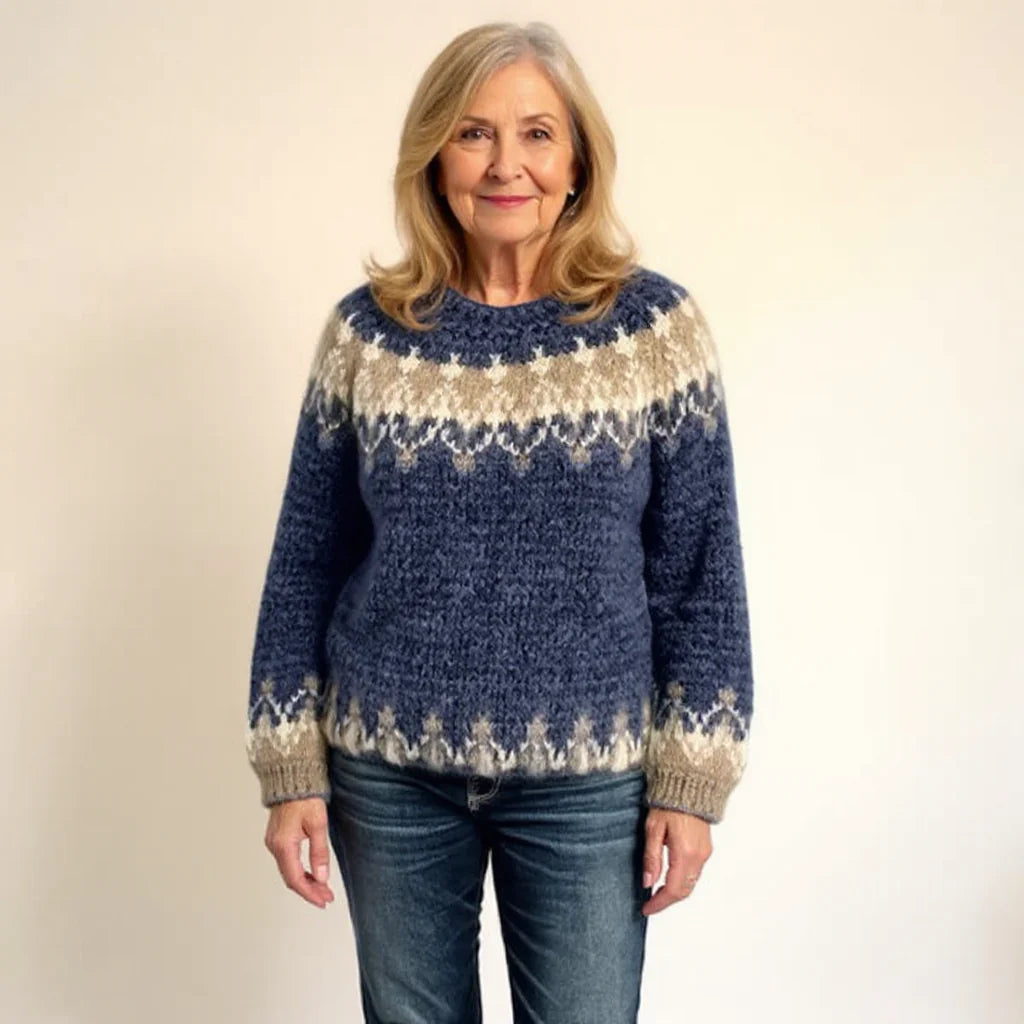SHEILA™ | SUÉTER VINTAGE DE PUNTO ISLANDÉS