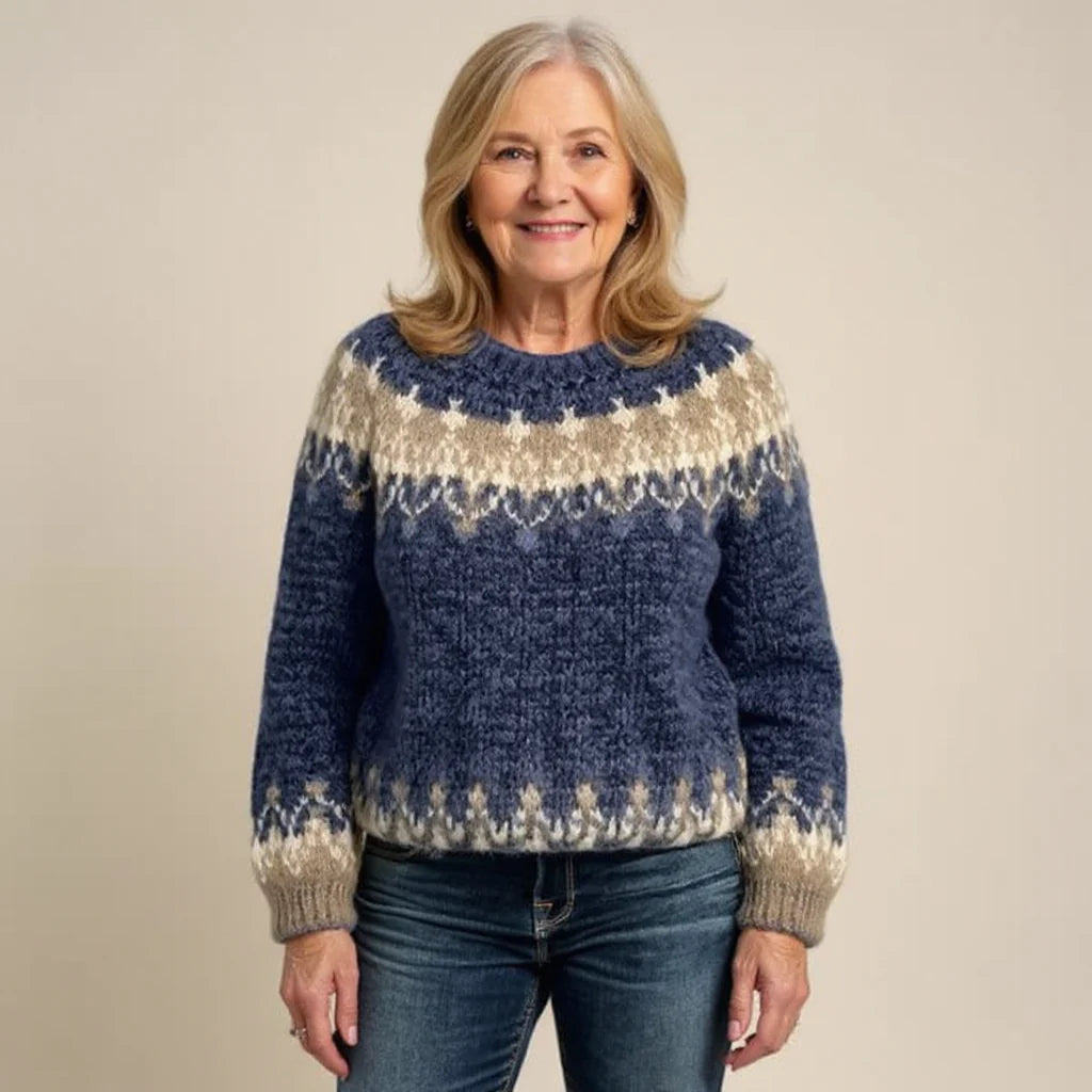 SHEILA™ | SUÉTER VINTAGE DE PUNTO ISLANDÉS