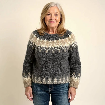 SHEILA™ | SUÉTER VINTAGE DE PUNTO ISLANDÉS