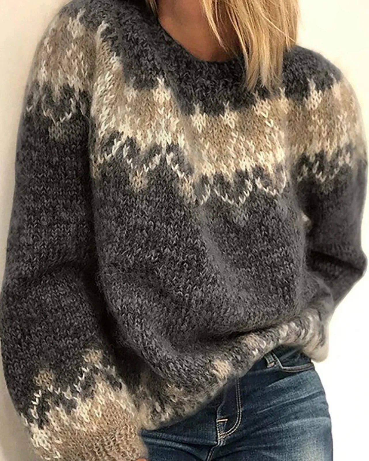 SHEILA™ | SUÉTER VINTAGE DE PUNTO ISLANDÉS
