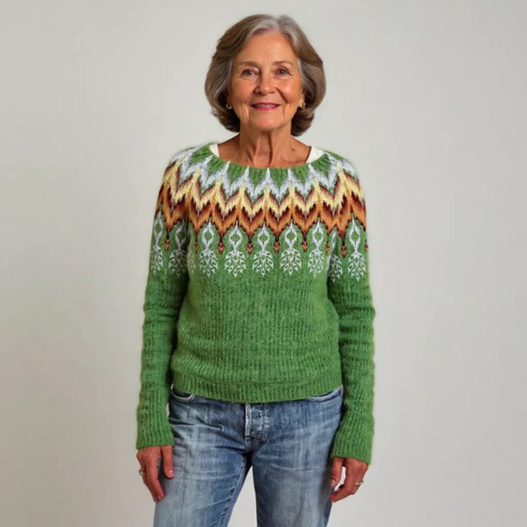CECILIA™ | SUÉTER VINTAGE DE PUNTO ISLANDÉS
