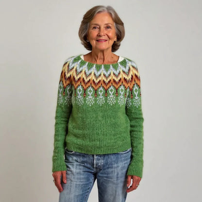 CECILIA™ | SUÉTER VINTAGE DE PUNTO ISLANDÉS