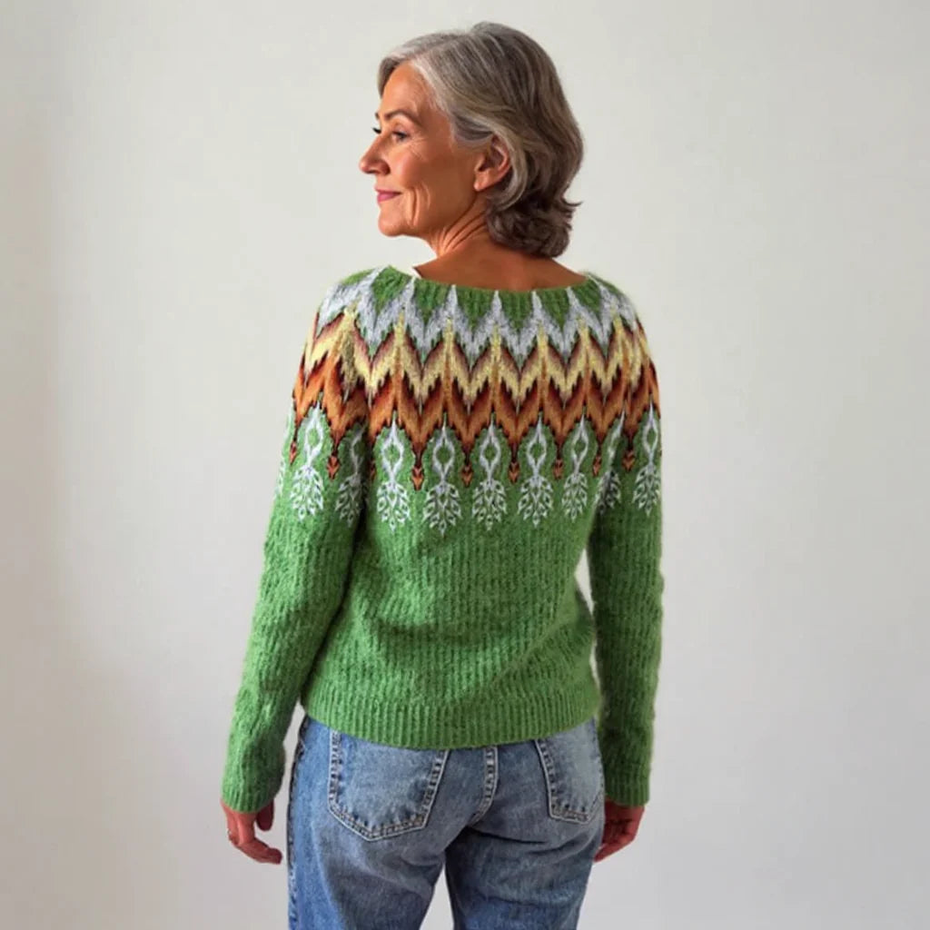 CECILIA™ | SUÉTER VINTAGE DE PUNTO ISLANDÉS