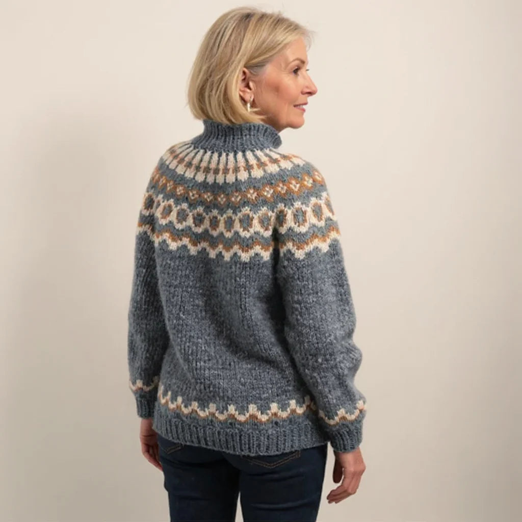 ELENA™ | SUÉTER VINTAGE DE PUNTO ISLANDÉS