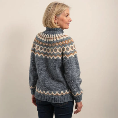 ELENA™ | SUÉTER VINTAGE DE PUNTO ISLANDÉS