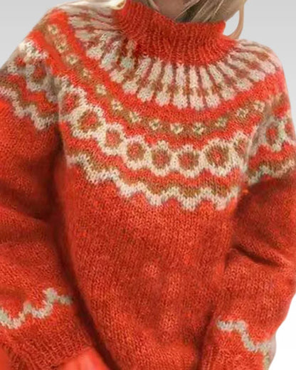 ELENA™ | SUÉTER VINTAGE DE PUNTO ISLANDÉS