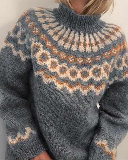 ELENA™ | SUÉTER VINTAGE DE PUNTO ISLANDÉS