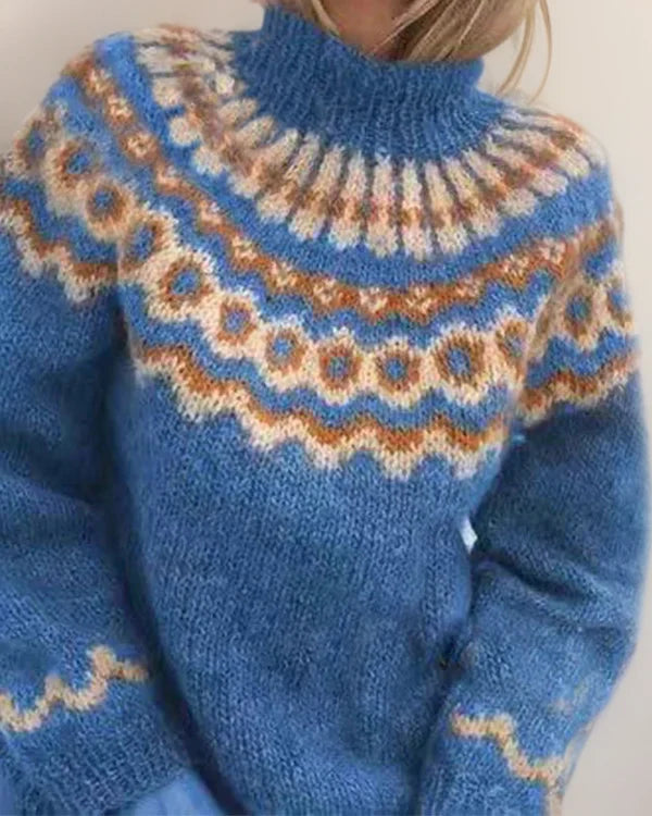 ELENA™ | SUÉTER VINTAGE DE PUNTO ISLANDÉS