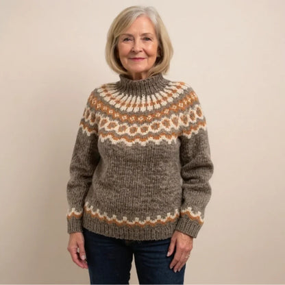 ELENA™ | SUÉTER VINTAGE DE PUNTO ISLANDÉS
