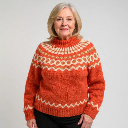 ELENA™ | SUÉTER VINTAGE DE PUNTO ISLANDÉS