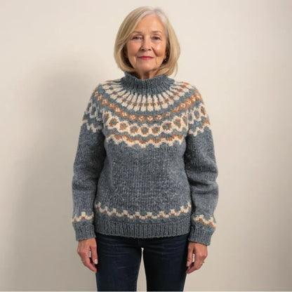 ELENA™ | SUÉTER VINTAGE DE PUNTO ISLANDÉS