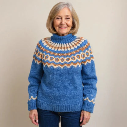 ELENA™ | SUÉTER VINTAGE DE PUNTO ISLANDÉS