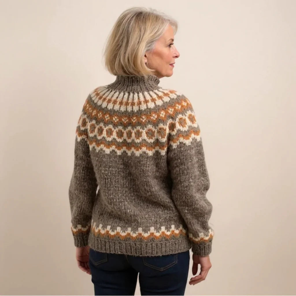 ELENA™ | SUÉTER VINTAGE DE PUNTO ISLANDÉS