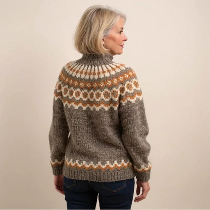 ELENA™ | SUÉTER VINTAGE DE PUNTO ISLANDÉS