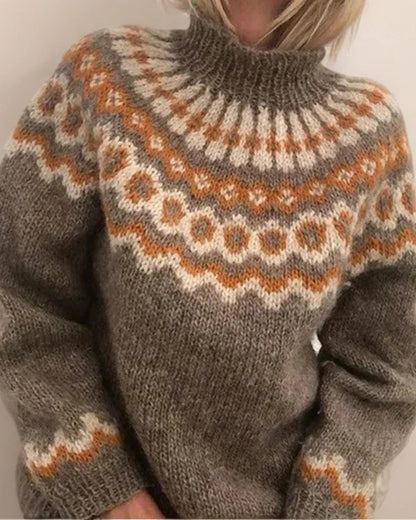 ELENA™ | SUÉTER VINTAGE DE PUNTO ISLANDÉS