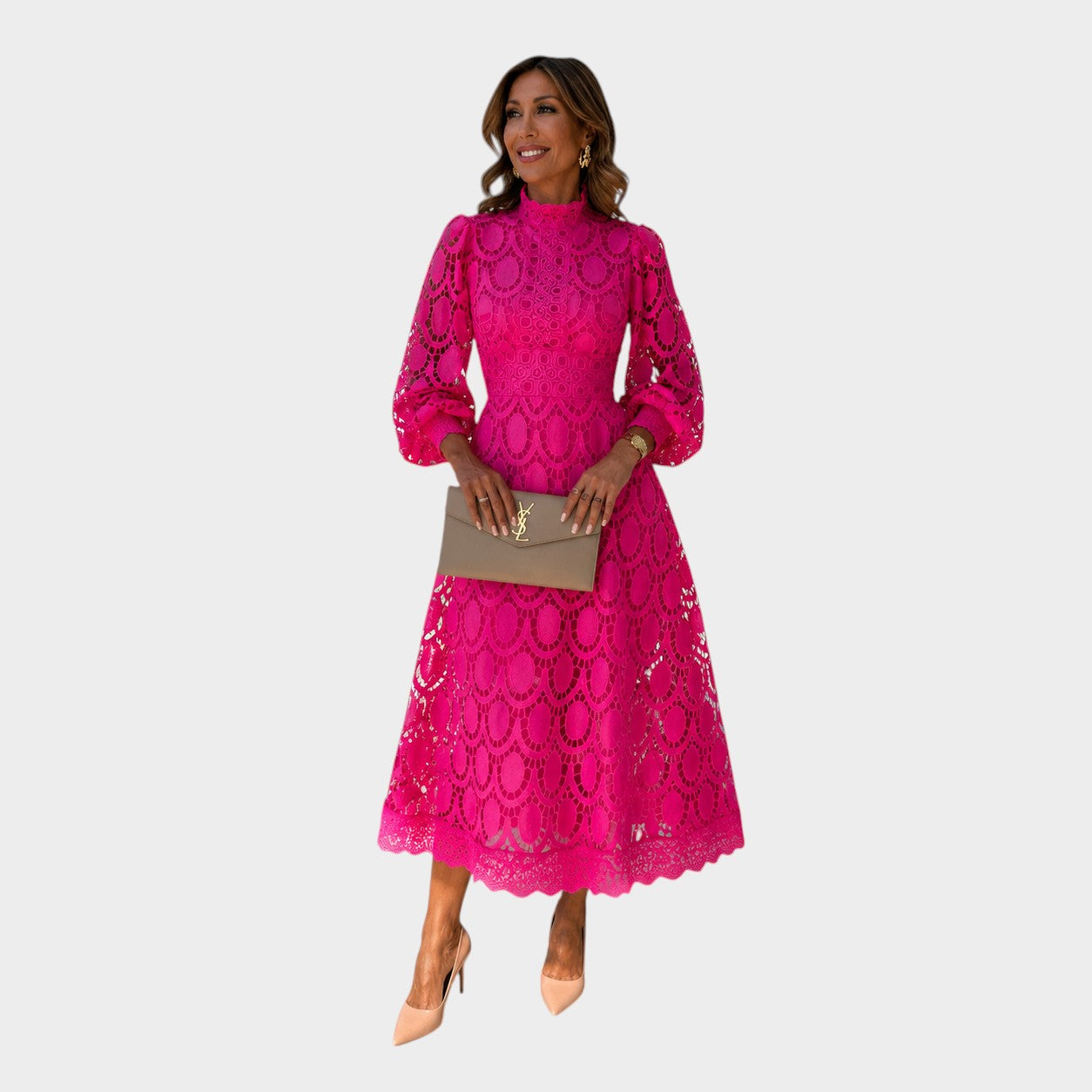 CLAUDIA™ Esencia de Elegancia: Vestido de Encaje  