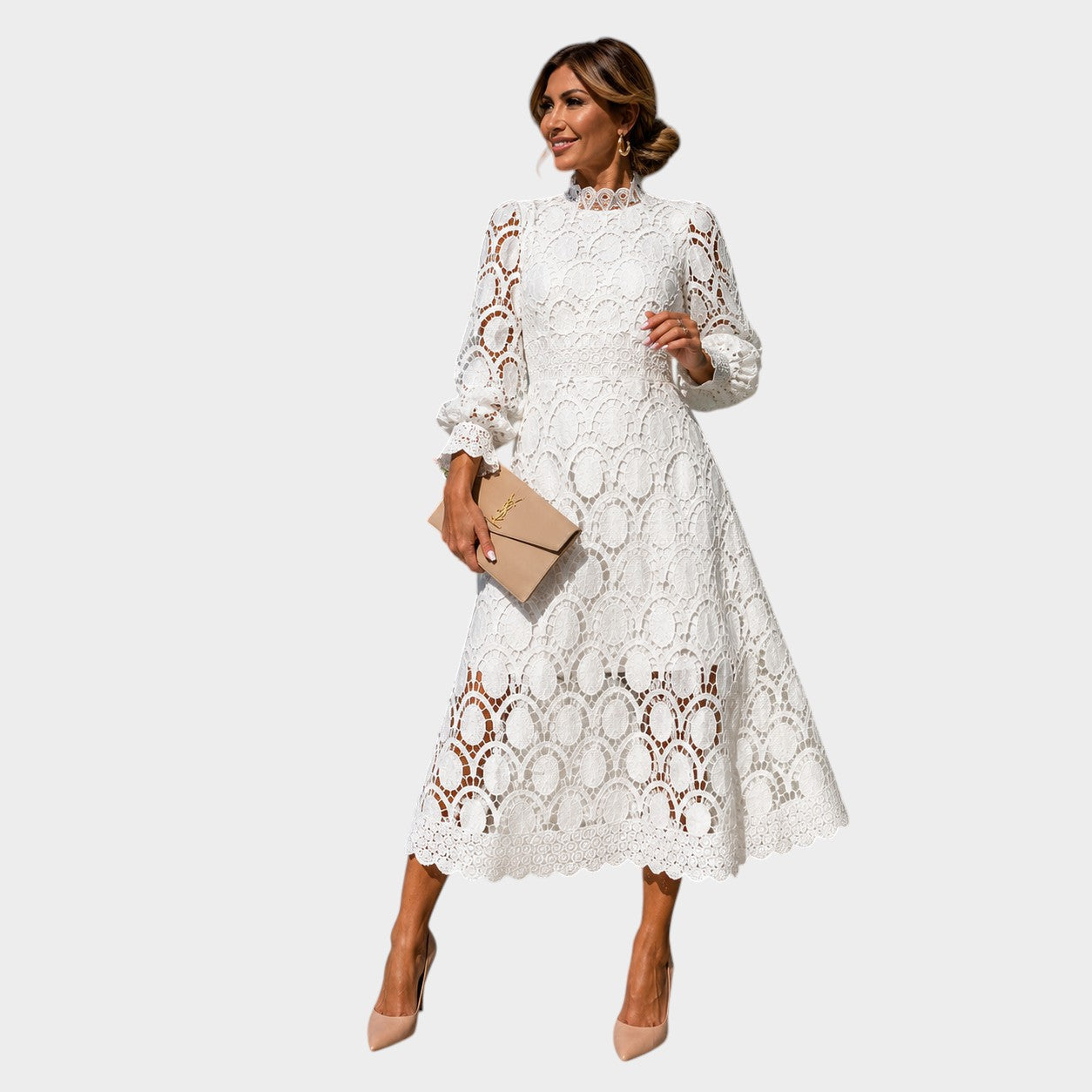 CLAUDIA™ Esencia de Elegancia: Vestido de Encaje  