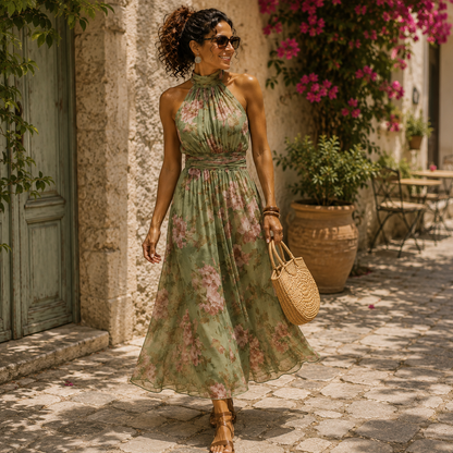 JULIA™ Vestido Midi Floral · Elegancia en Cada Paso