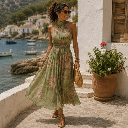 JULIA™ Vestido Midi Floral · Elegancia en Cada Paso