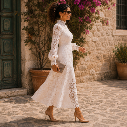 CLAUDIA™ Esencia de Elegancia: Vestido de Encaje