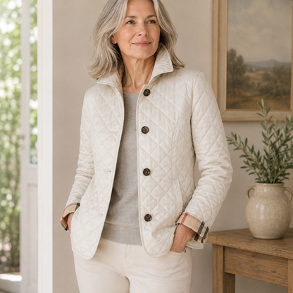 Chloé chaqueta acolchada color blanco