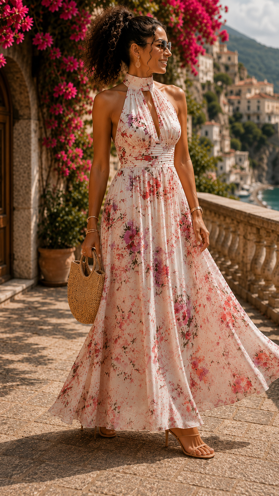 JULIA™ Jardín de Ensueño | Vestido Maxi Halter