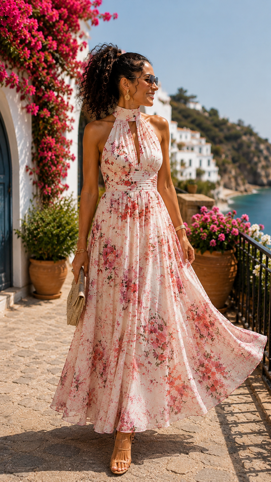 JULIA™ Jardín de Ensueño | Vestido Maxi Halter
