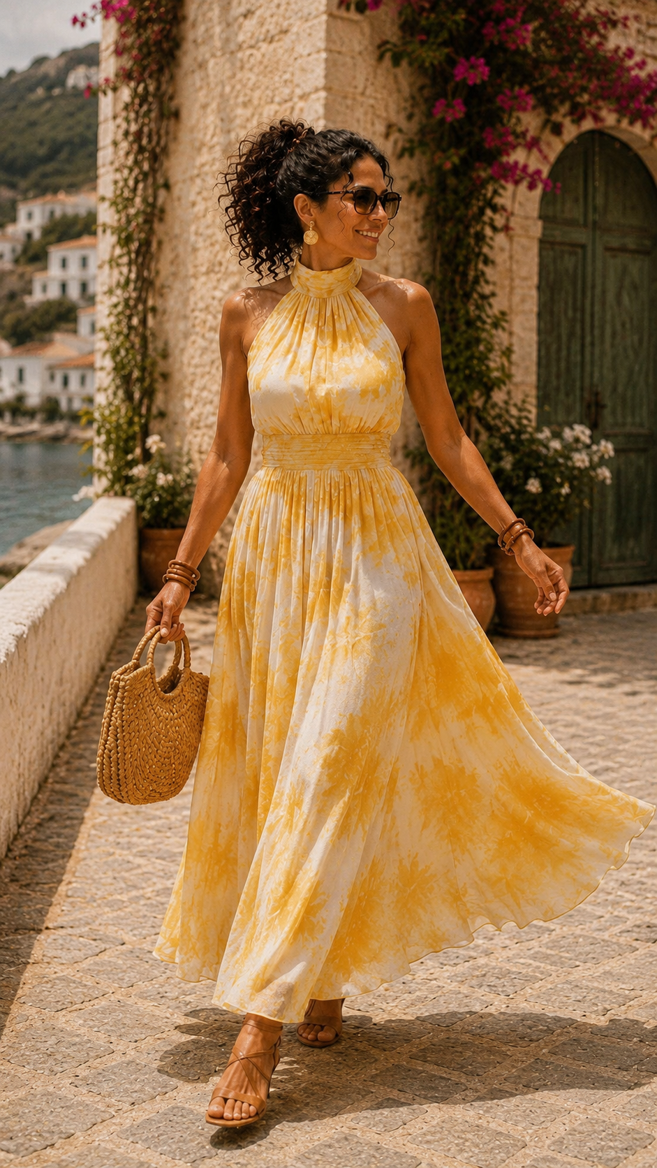 NOELIA™ Luz de Verano | Vestido Maxi Halter