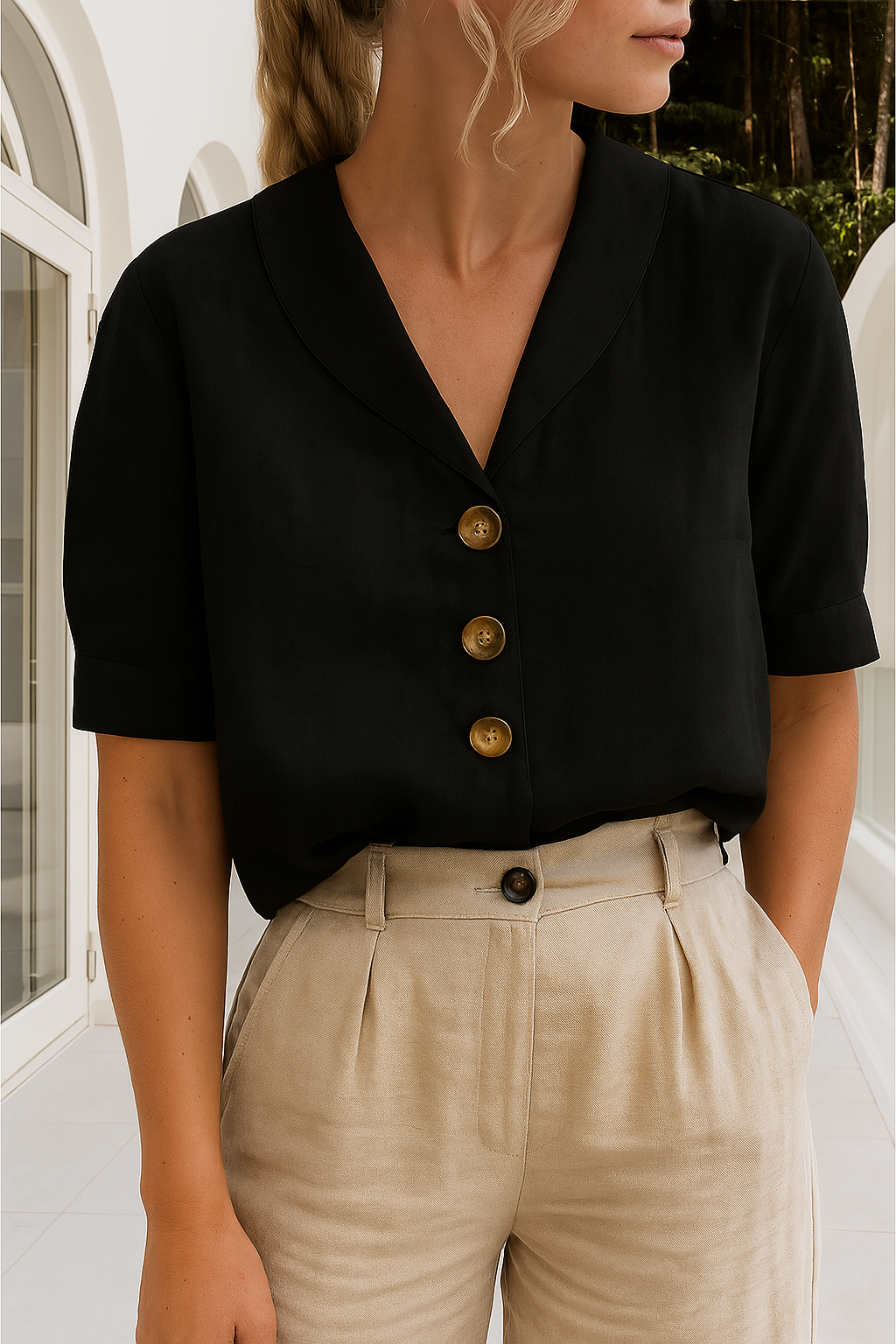 VALERIA™ Blusa Éterea Elegancia: Deslumbrante y Sofisticada
