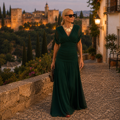 FERNANDA™ Vestido Santana estilo que perdura