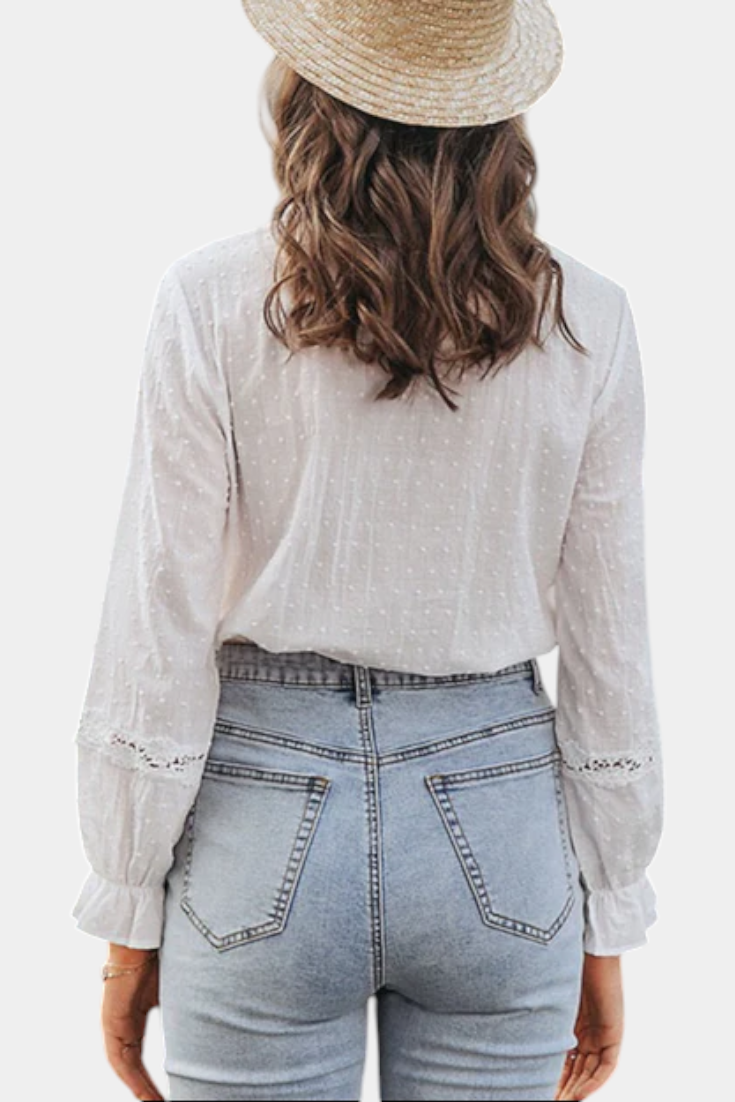 NOELIA™ Blusa Encantadora Susurro de Elegancia