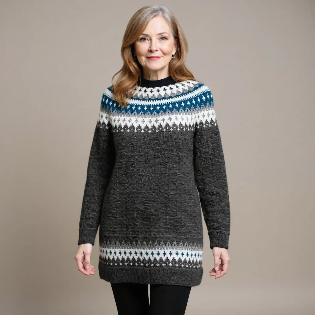 JULIA™ | SUÉTER VINTAGE DE PUNTO ISLANDÉS