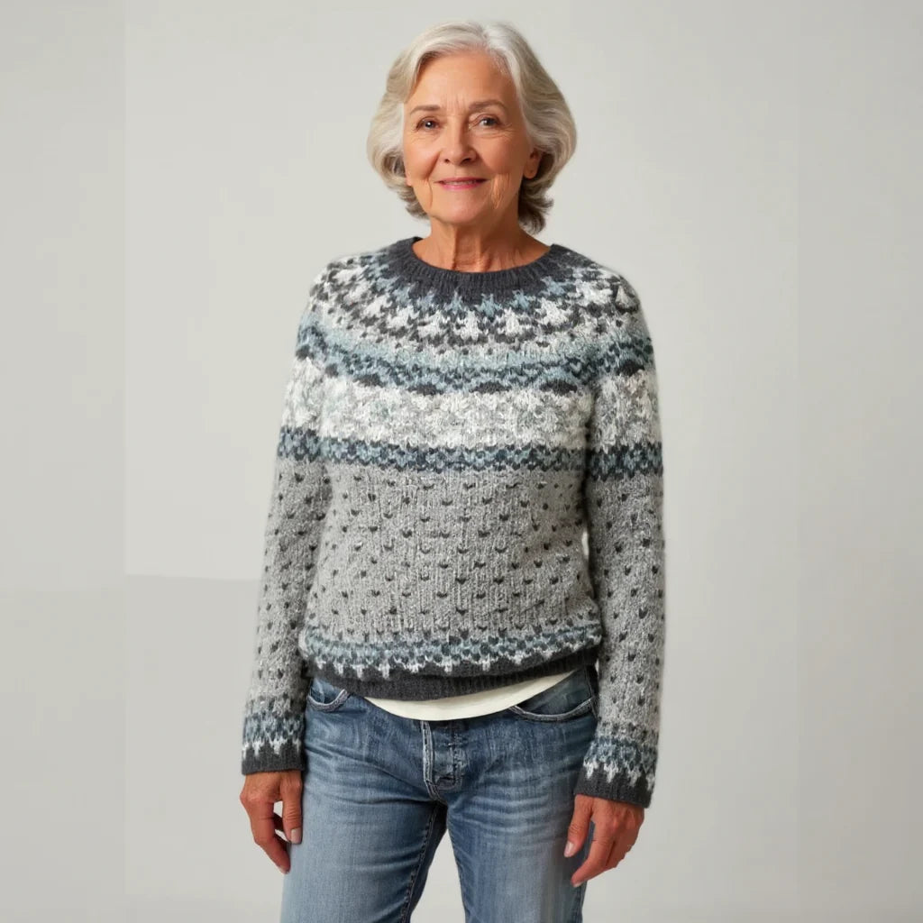 LAURA™ | SUÉTER VINTAGE DE PUNTO ISLANDÉS