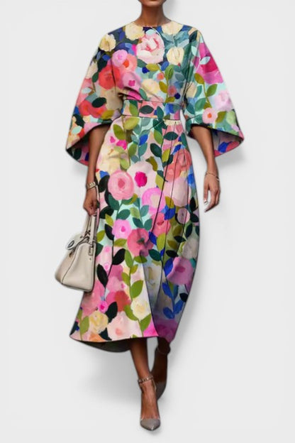 ROCIO™ Florece con Elegancia: Vestido Floral 