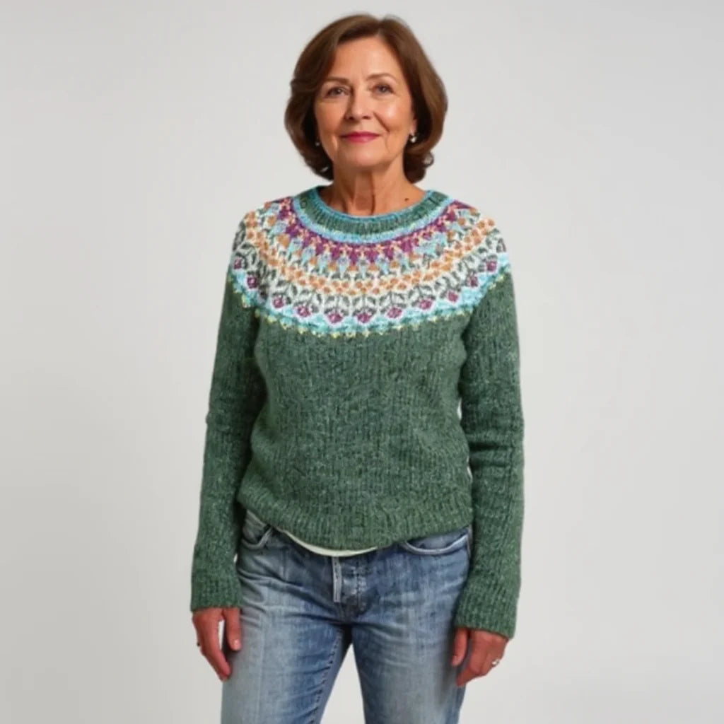 MARIELA™ | SUÉTER VINTAGE DE PUNTO ISLANDÉS