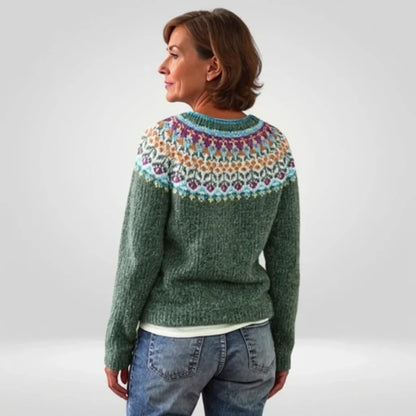 MARIELA™ | SUÉTER VINTAGE DE PUNTO ISLANDÉS