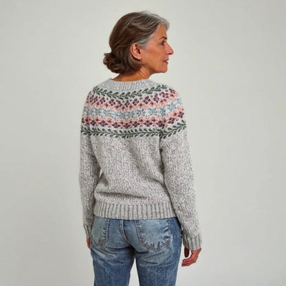 MONICA™ | SUÉTER VINTAGE DE PUNTO ISLANDÉS
