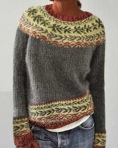 NEREA™  SUÉTER VINTAGE DE PUNTO ISLANDÉS
