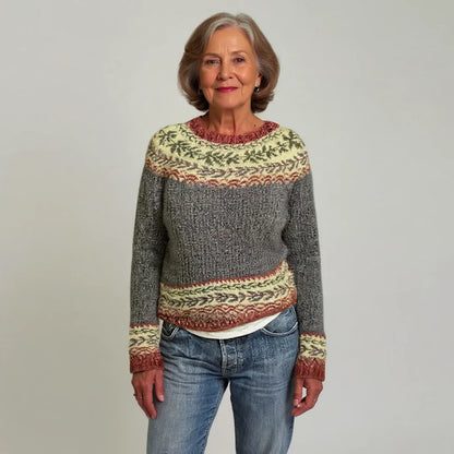 NEREA™  SUÉTER VINTAGE DE PUNTO ISLANDÉS