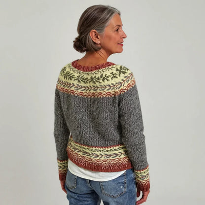 NEREA™  SUÉTER VINTAGE DE PUNTO ISLANDÉS
