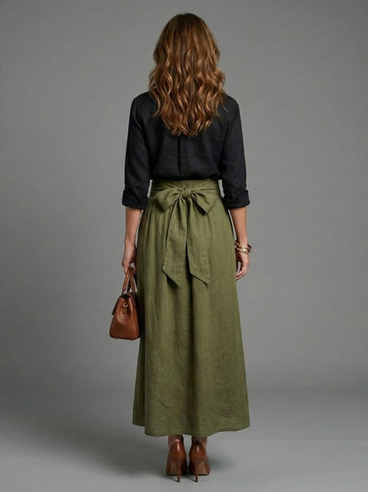 Gabriela™ | Conjunto de dos piezas con falda midi