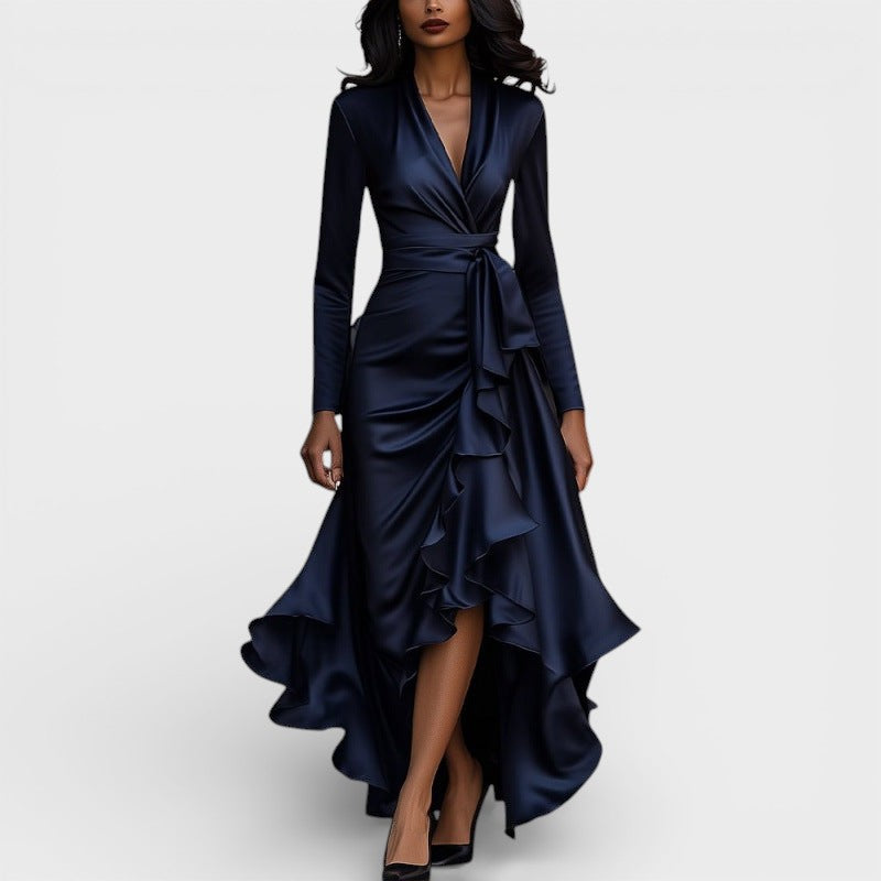 MERI™  Elegante Vestido Largo Fluido: Derrocha Estilo y Sofisticación
