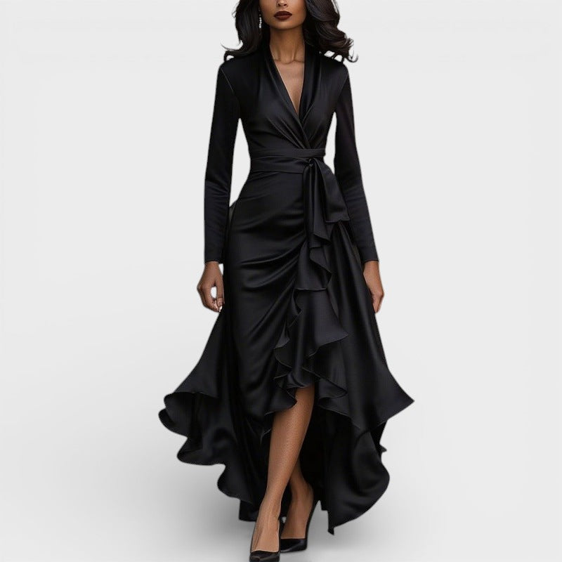 MERI™  Elegante Vestido Largo Fluido: Derrocha Estilo y Sofisticación