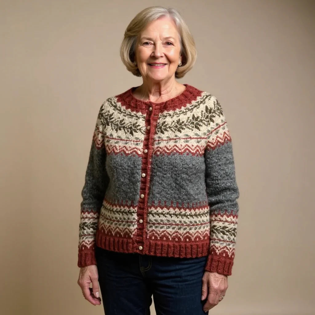 PAULA™ | CÁRDIGAN VINTAGE DE PUNTO ISLANDÉS