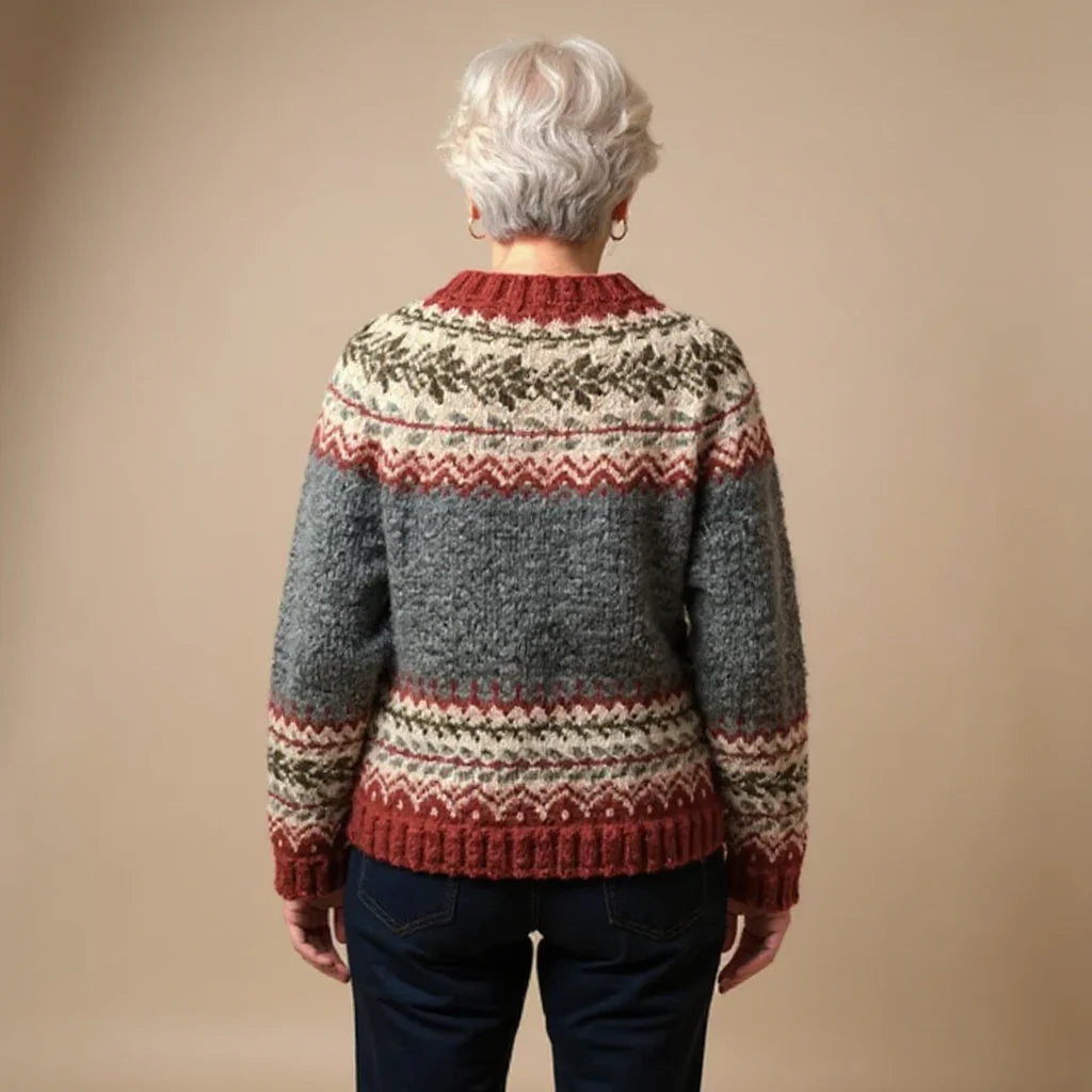 PAULA™ | CÁRDIGAN VINTAGE DE PUNTO ISLANDÉS