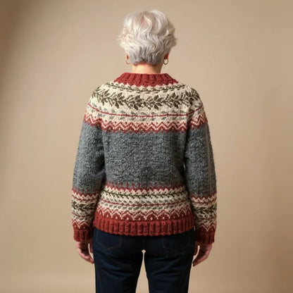 PAULA™ | CÁRDIGAN VINTAGE DE PUNTO ISLANDÉS