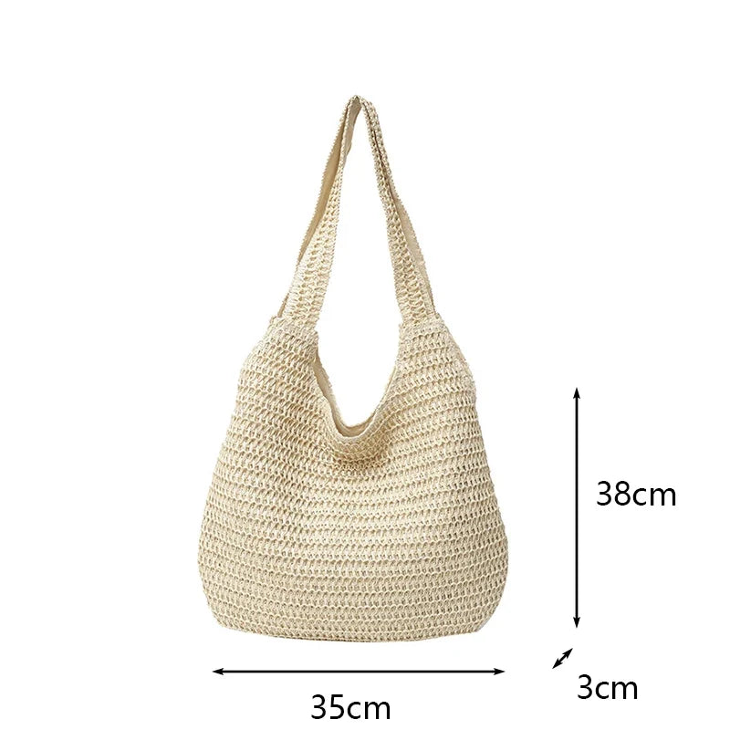 Carmina Bolso Tote de Rafia