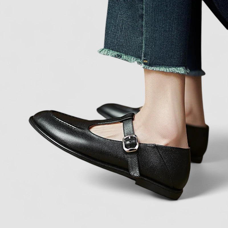 ATENEA™ | Zapatos ortopédicos Mary Jane de tacón bajo
