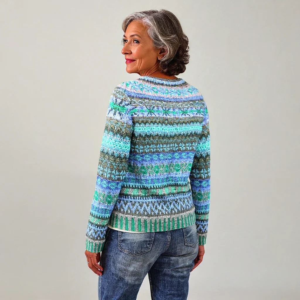 SARA™ | SUÉTER VINTAGE DE PUNTO ISLANDÉS