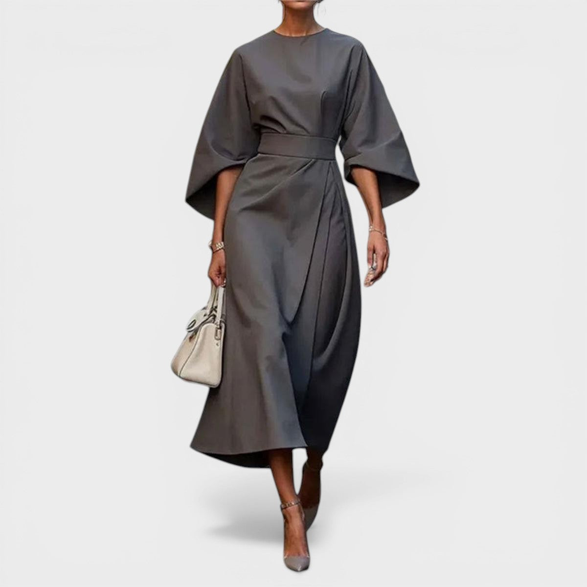 MICAELA™ Brillo Real: Vestido satinado elegante 
